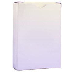 Cream Yellow To Pale Violet Linear Gradient Playing Cards Single Design (rectangle) With Custom Box by GradientsOmbre