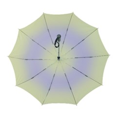 Cream Yellow To Pale Violet Bilinear Gradient Automatic Folding Umbrella With Case (large) by GradientsOmbre