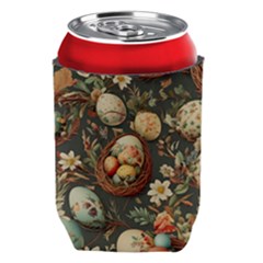 Charming Seamless Pattern Vintage Easter Floral Motif Can Holder by dflcprintsclothing