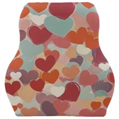 Valentines Day Hearts Romance Love Car Seat Velour Cushion  by Posterlux