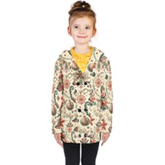 Christmas Tree Snow Kids  Double Breasted Button Coat by Bedest