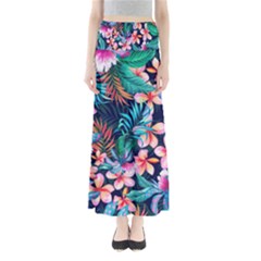 Hawaiian Flowers Hawaii Full Length Maxi Skirt by Cemarart