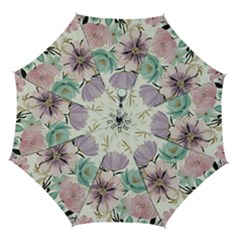 Flowers Pattern Floral Automatic Folding Umbrella With Case (medium) by Sabxi