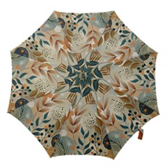 Leaves Pattern Flora Hook Handle Umbrellas (large) by Sabxi