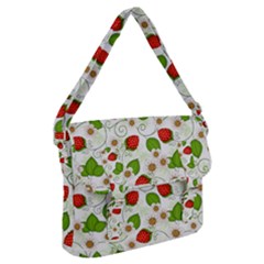Strawberry Fruit Pattern Leaves Buckle Messenger Bag by Sabxi