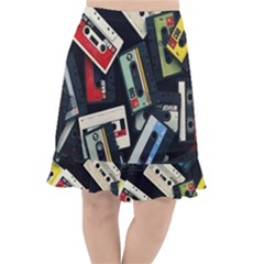 Abstract Case Fishtail Chiffon Skirt by kyorashop23