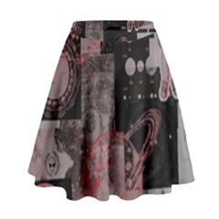 Aesthetic , Aesthetic, Dark High Waist Skirt by kyorashop23