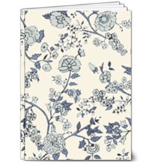 Blue Vintage Background 5  X 7  Hardcover Notebook by kyorashop23
