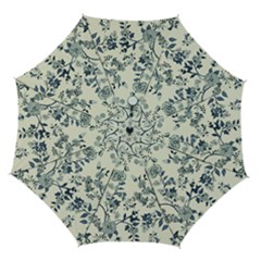 Blue Vintage Background Automatic Folding Umbrella With Case (medium) by kyorashop23