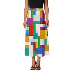 Colorful Bricks, Bricks, Colorful Classic Midi Chiffon Skirt by kyorashop23