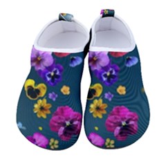 Falling Flowers, Art, Coffee Cup Kids  Sock-style Water Shoes by kyorashop23