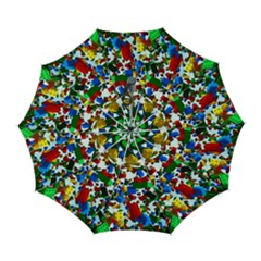 Falling Lego Bricks, Desenho, Fall, Games Automatic Folding Umbrella With Case (large) by kyorashop23