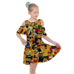 Lego People, Games Kids  Shoulder Cutout Chiffon Dress by kyorashop23