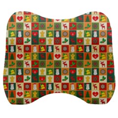 Template Christmas Pattern Velour Head Support Cushion by Proyonanggan