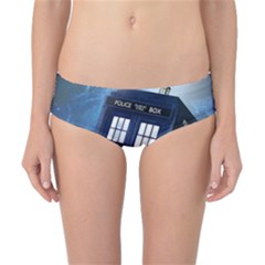 Tardis Doctor Who Space Blue Classic Bikini Bottoms by Cemarart