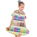 Supermarket Shelf Products Snacks Kids  Short Sleeve Shirt Dress View1