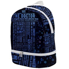 Doctor Who Tardis Zip Bottom Backpack by Cemarart