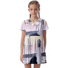 Fisherman?¯s Ward, San Francisco, Ca Kids  Asymmetric Collar Dress by RiverRootz