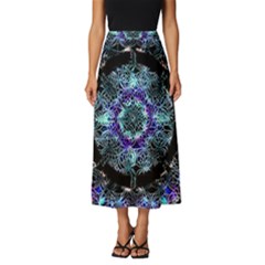Round Wreath Classic Midi Chiffon Skirt by Sabxi