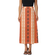 Geometrical Geometric Pattern Classic Midi Chiffon Skirt by Sabxi
