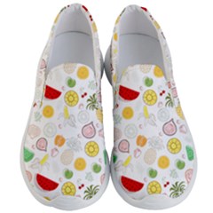 Pattern Seamless Texture Fruit Men s Lightweight Slip Ons by Sabxi