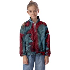 Birds Kids  Half Zip Hoodie by bestdesignintheworld