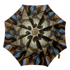 Clock And Lady Hook Handle Umbrellas (small) by bestdesignintheworld
