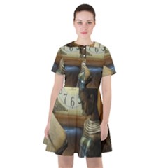 Clock And Lady Sailor Dress by bestdesignintheworld