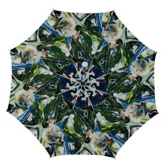 Snow In A City-1-1 Automatic Folding Umbrella With Case (medium) by bestdesignintheworld