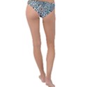 Retro Scandinavian Nordic Flowers Pattern 5 Ring Detail Bikini Bottoms View2