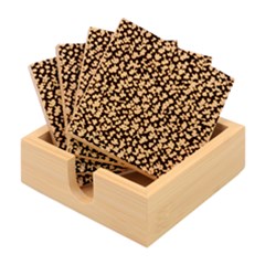 Gothic Leaf Pattern 5 Bamboo Coaster Set by violetheavensky