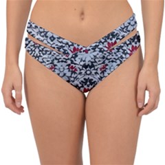 Gothic Leaf Pattern 6 Double Strap Halter Bikini Bottoms by violetheavensky