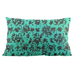 Mid Century Retro Floral 1970s 1960s Pattern 102 16 x24  Lumbar Throw Cushion Case (two Sides) by violetheavensky