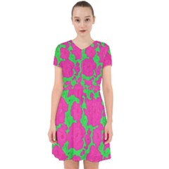 Mid Century Retro Floral 1970s 1960s Pattern 98 Adorable In Chiffon Dress by violetheavensky