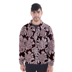 Mid Century Retro Floral 1970s 1960s Pattern 106 Men s Windbreaker by violetheavensky