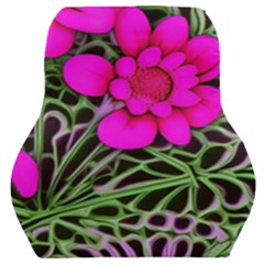 Mid Century Retro Floral 1970s 1960s Pattern 99 Car Seat Back Cushion  by violetheavensky
