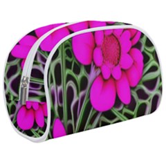 Mid Century Retro Floral 1970s 1960s Pattern 99 Make Up Case (medium) by violetheavensky
