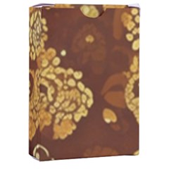 Mid Century Retro Floral 1970s 1960s Pattern 95 Playing Cards Single Design (rectangle) With Custom Box by violetheavensky