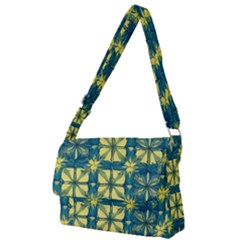 Royal Fractal Pattern 2 Full Print Messenger Bag (l) by violetheavensky