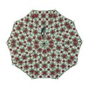 Retro 1880s Flowers Pattern 2 Automatic Folding Umbrella with Case (Large) View1