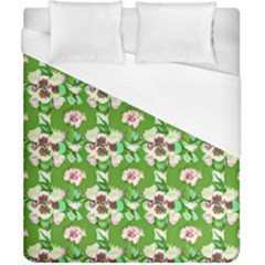 Retro 1880s Flowers Pattern 4 Duvet Cover (california King Size) by violetheavensky