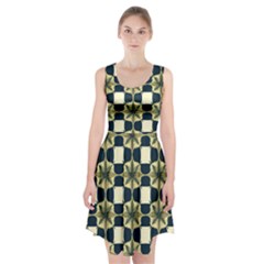 Royal Fractal Pattern Racerback Midi Dress by violetheavensky