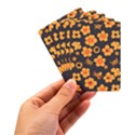 Retro 40s 50s Flowers Pattern Halloween Playing Cards Single Design (Rectangle) with Custom Box View3