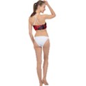 Red Yin Yang Dragons Halter Bikini Top View2