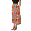 Retro 40s 50s Mexico Flowers Pattern Classic Midi Chiffon Skirt View2