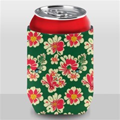 Retro 40s 50s Mexico Flowers Pattern 2 Can Holder by violetheavensky