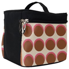 Retro 40s 50s Cupcake Pattern Make Up Travel Bag (big) by violetheavensky