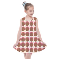 Retro 40s 50s Cupcake Pattern Kids  Summer Dress by violetheavensky