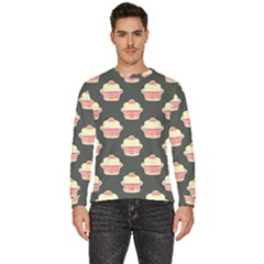 Retro 40s 50s Cupcake Pattern 4 Men s Fleece Sweatshirt by violetheavensky