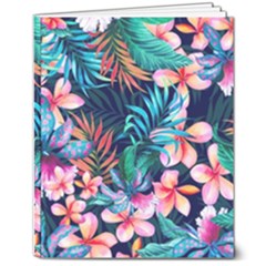 Hawaiian Flowers Hawaii 8  X 10  Softcover Notebook by Cemarart